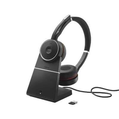 Jabra Evolve 75 UC Stereo Bluetooth Headset + Charging Stand